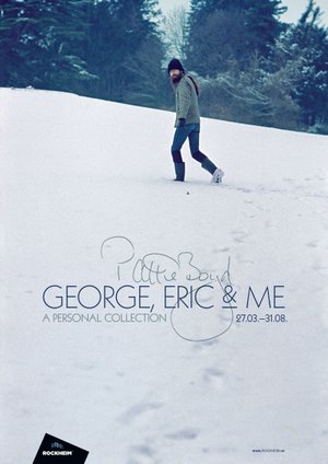 Poster for the exhibition 'Pattie Boyd - George, Eric & Me, A personal collection'