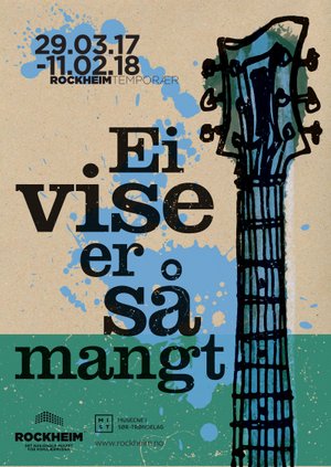 Poster for the exhibition 'Ei vise er så mangt'